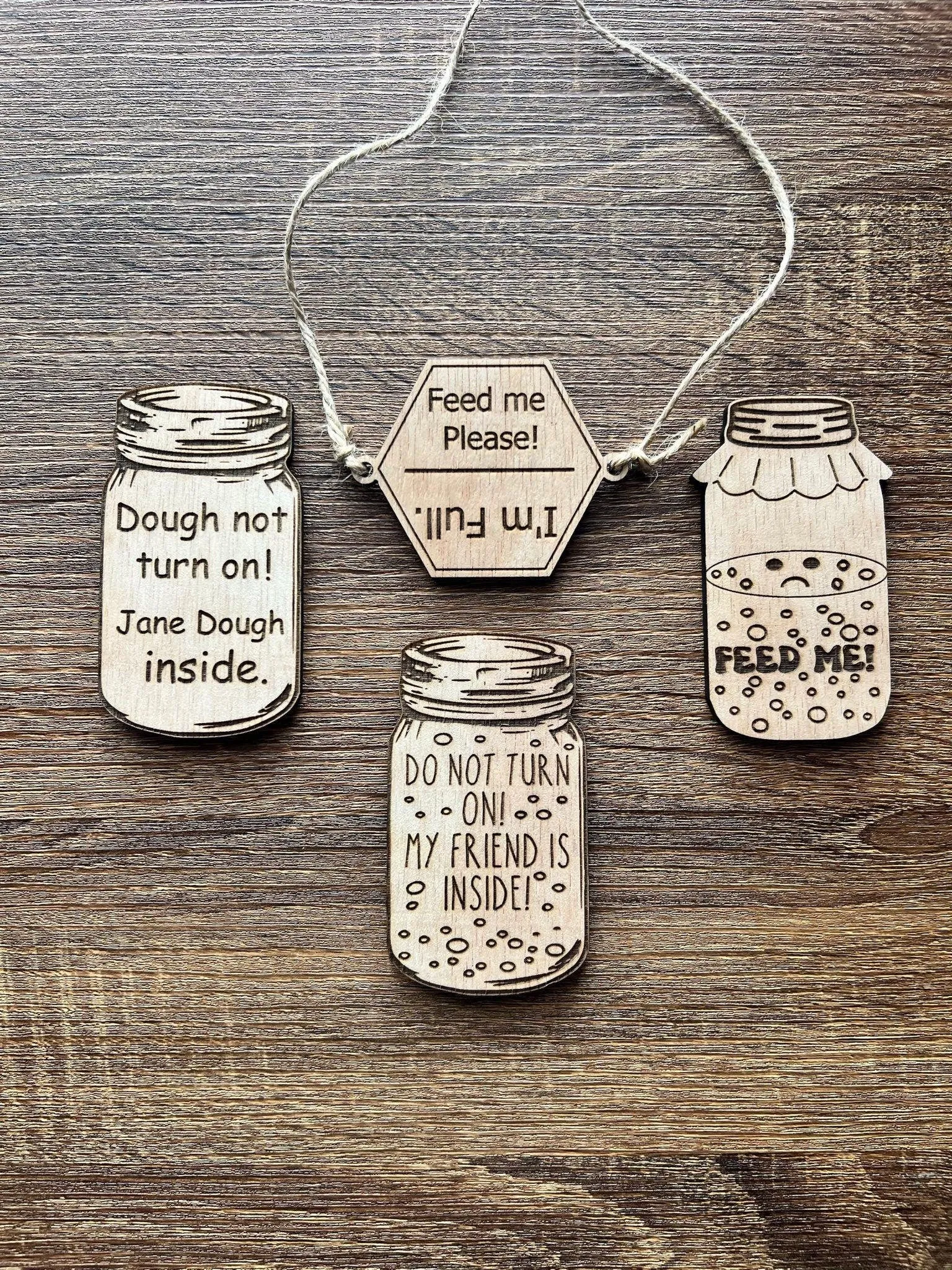 Sourdough Fun magnets and Jar Markers - Custom made - Personalized- Funny Sourdough Items- Oven magnet reminder