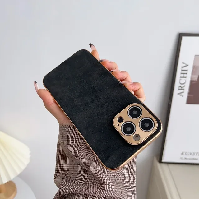 Suede Leather iPhone Case