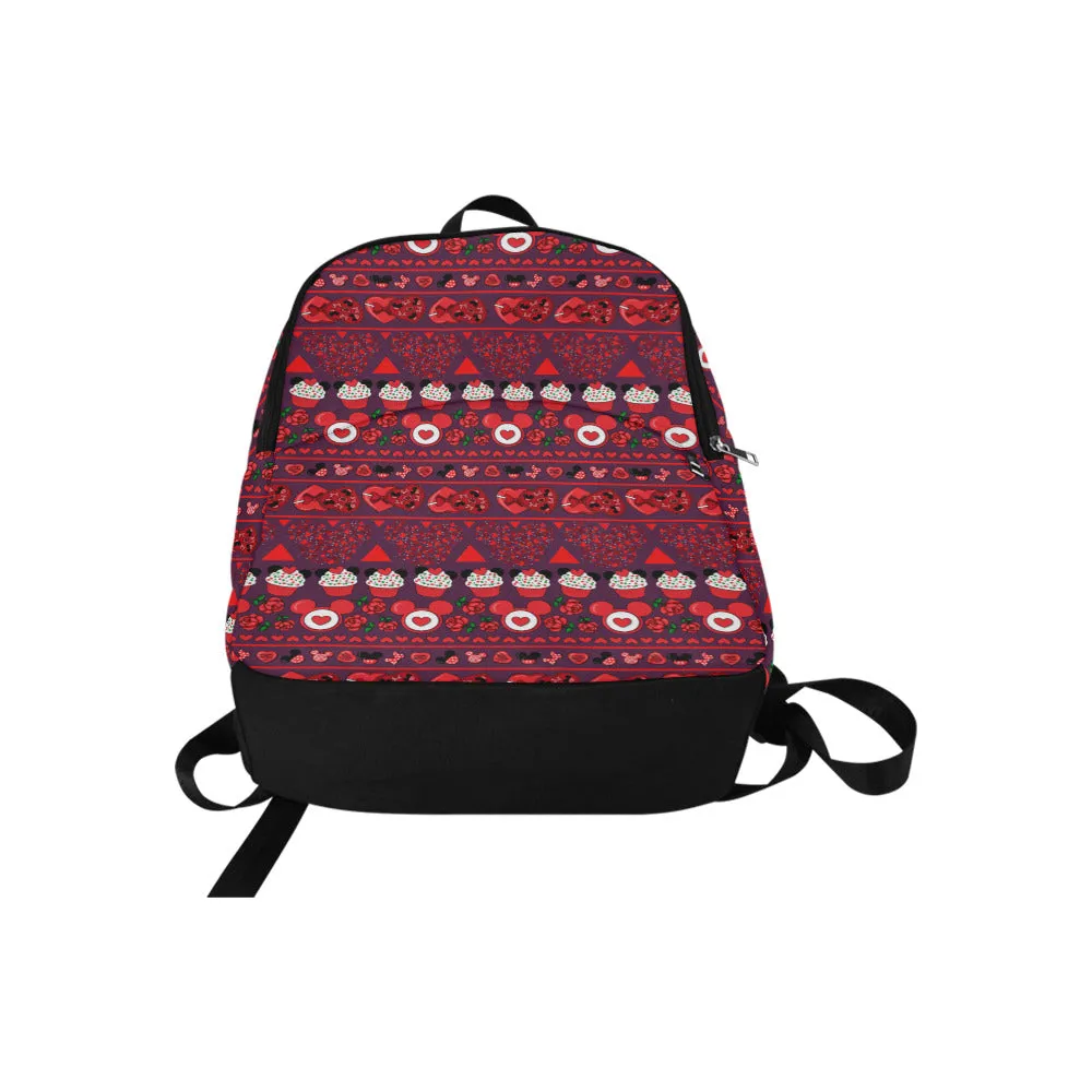 Valentines Day Line Fabric Backpack