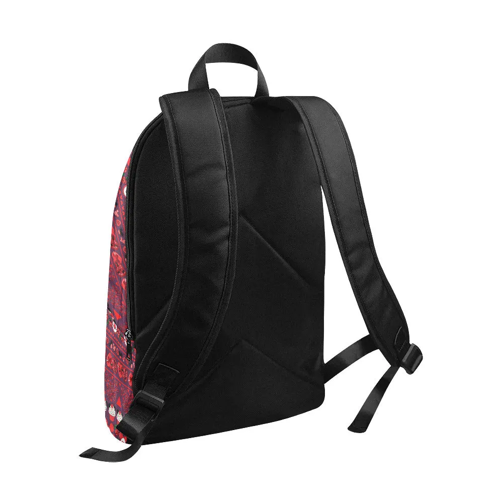 Valentines Day Line Fabric Backpack