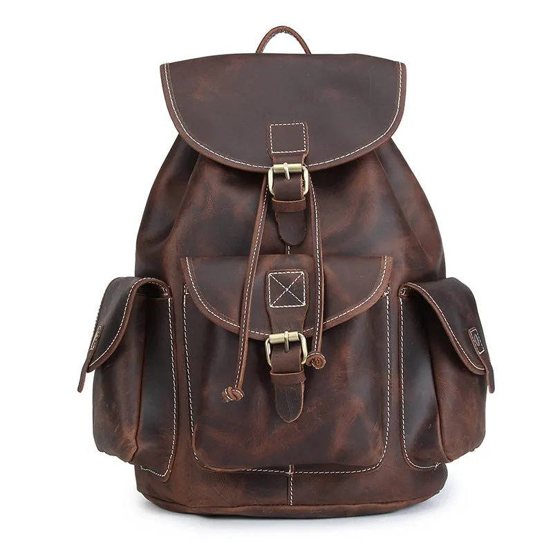 Vintage Genuine Leather Backpacks 8891