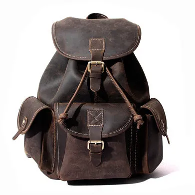 Vintage Genuine Leather Backpacks 8891