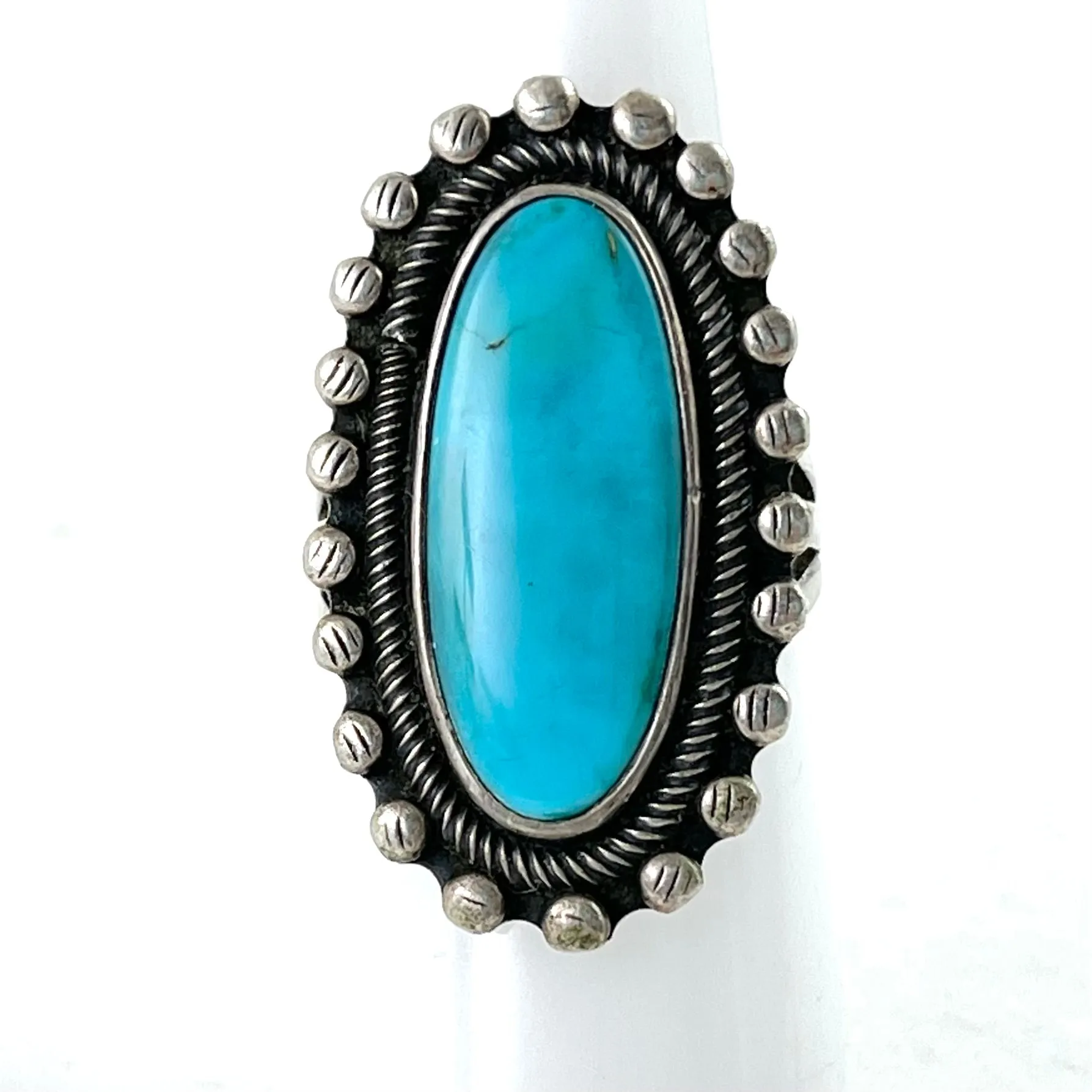 Vintage Sky Blue Stone<br>Size: 7