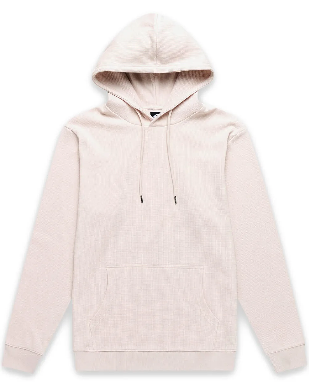 Waffle Knit Pullover Hoodie