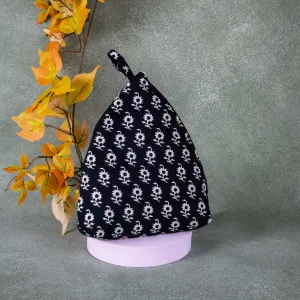 Weaver Nest Black Colour with White Small Flower Design.