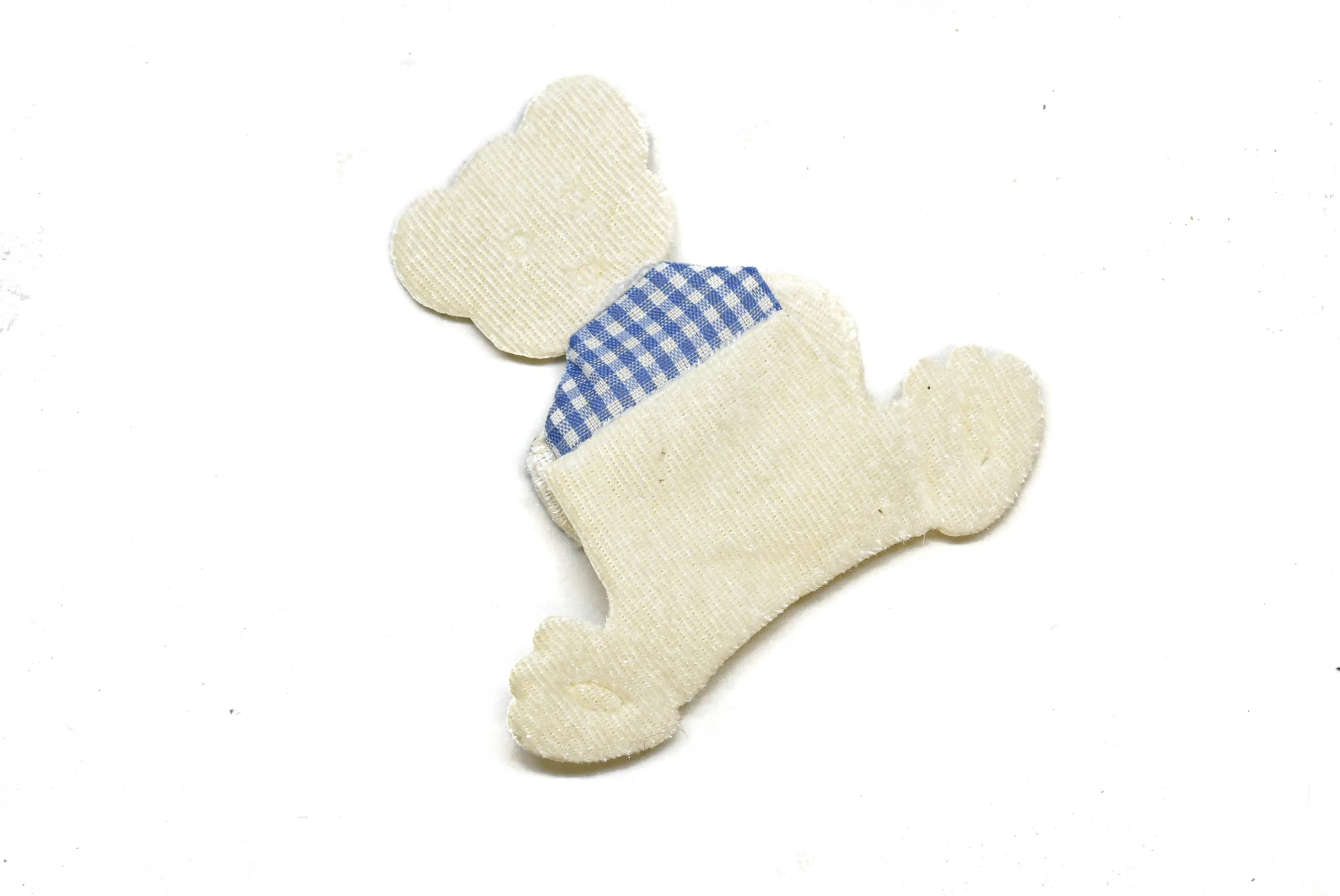 White Bear with Bowtie Patch Applique 4.25'' x 4.50'' - 1 Piece