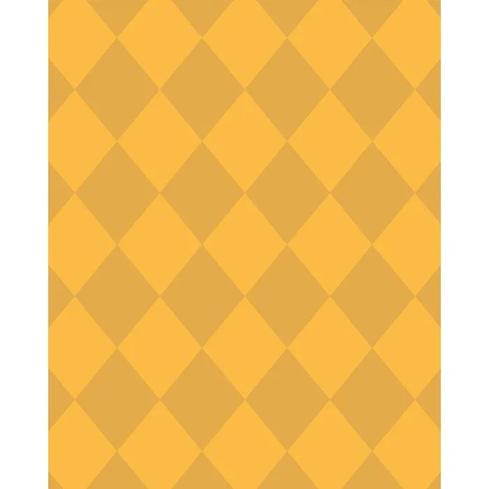 Yellow/Gold Argyle Printed Backdrop